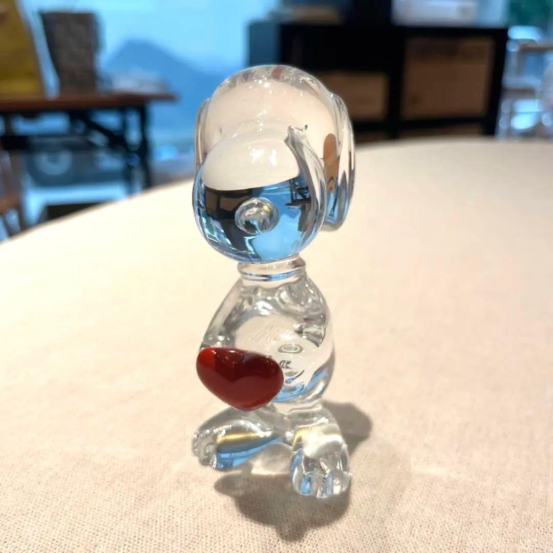 【美品】Baccarat スヌーピー ハート