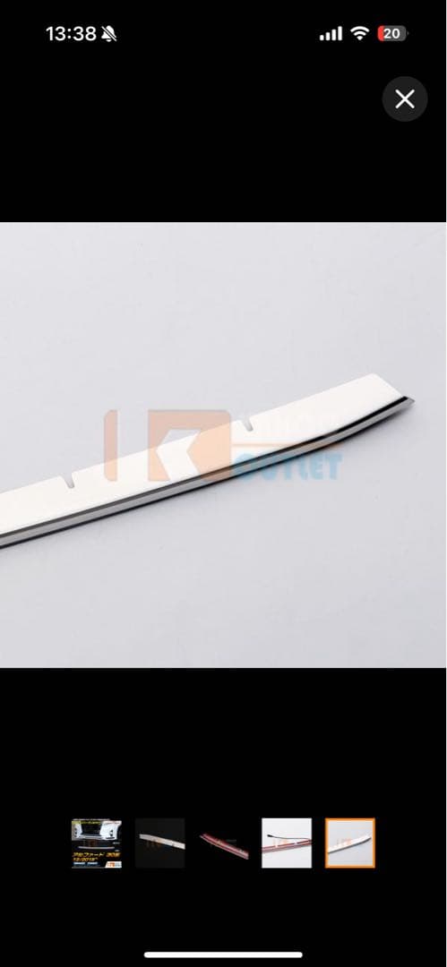 アルファード30前期専用　LED メッキ　ホワイト