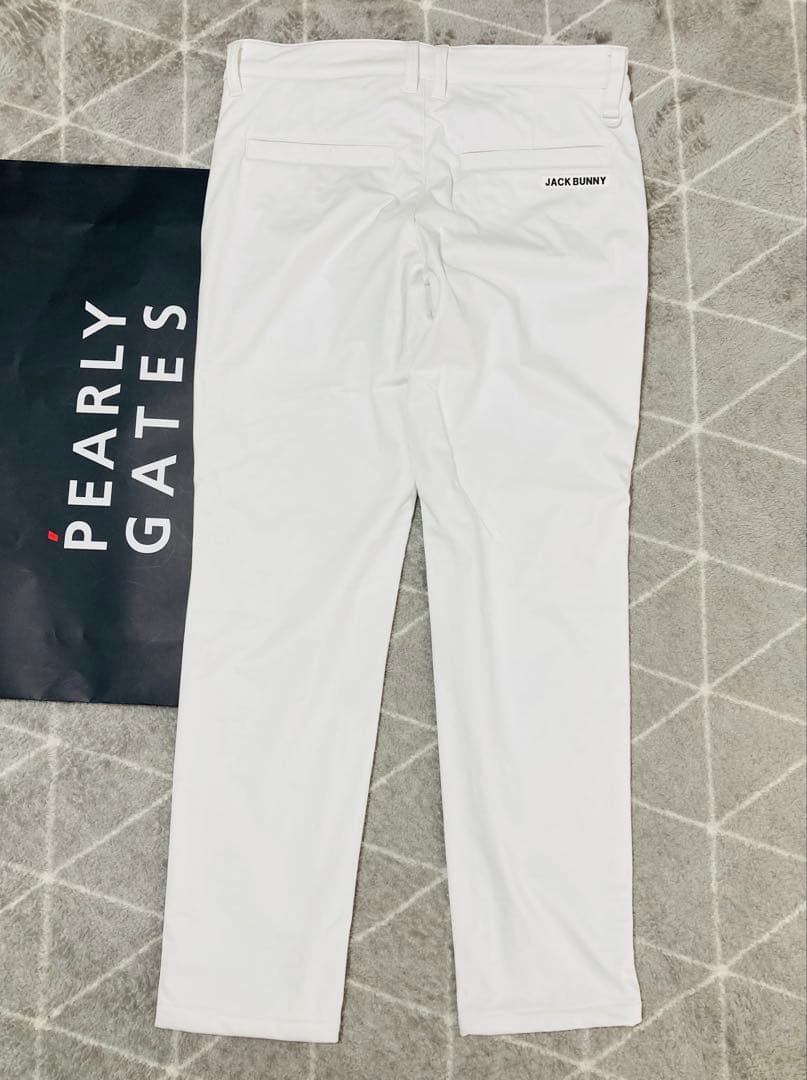 新品 ジャックバニー ピンソニック裏フリース 防風テーパードパンツ(6)LL/白