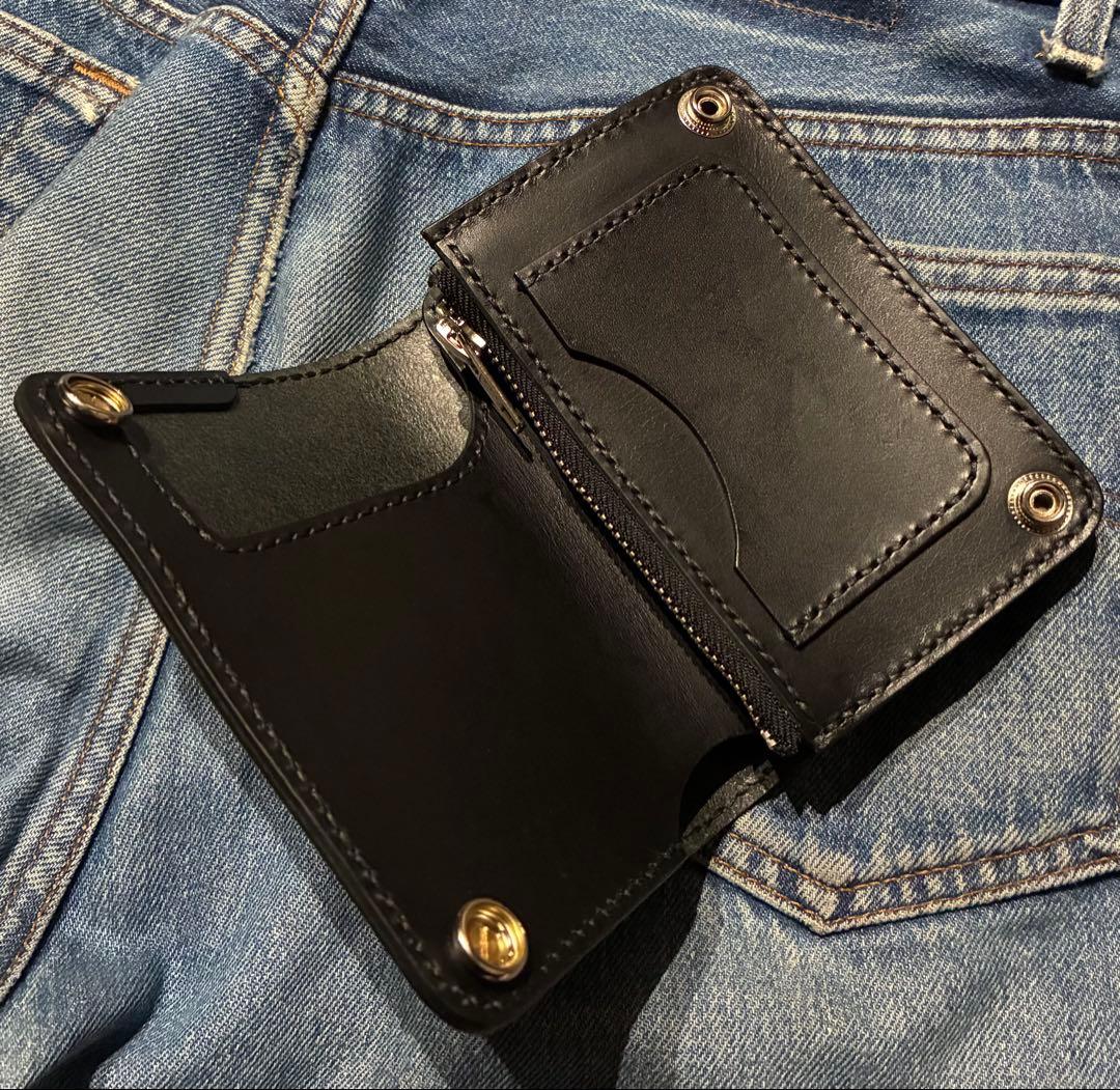 トラッカーウォレット　ミドル　シルバー925コンチョ　インディアンジュエリー