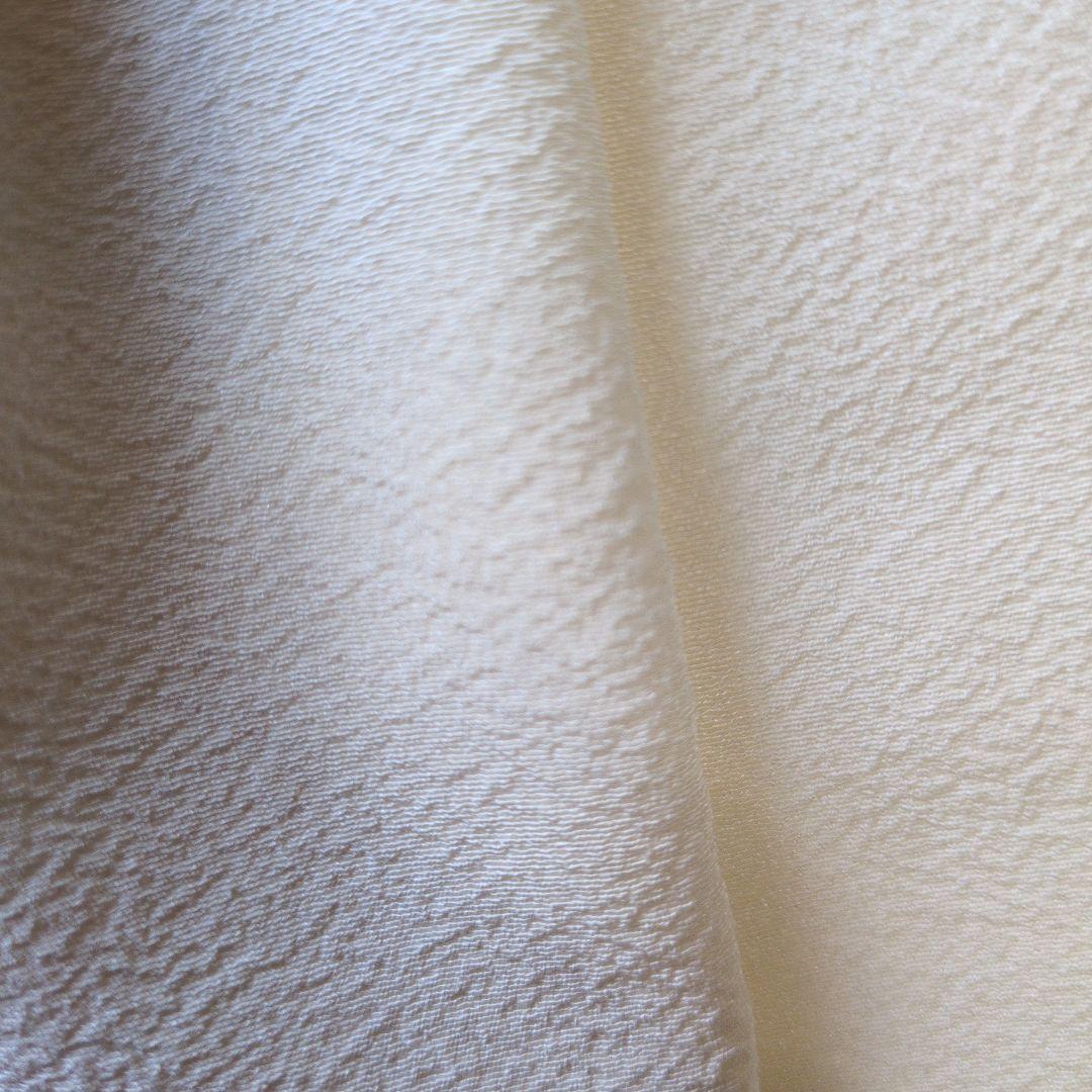 Yururiの正絹縮緬手縫いの被布(中綿なし）ミルキーホワイト