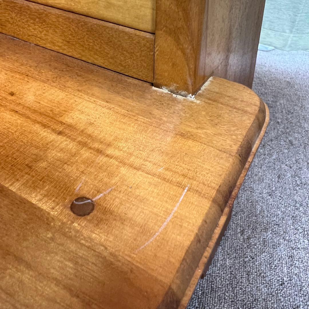 踏み台 引き出し付き 木製 スツール 収納 アンティーク