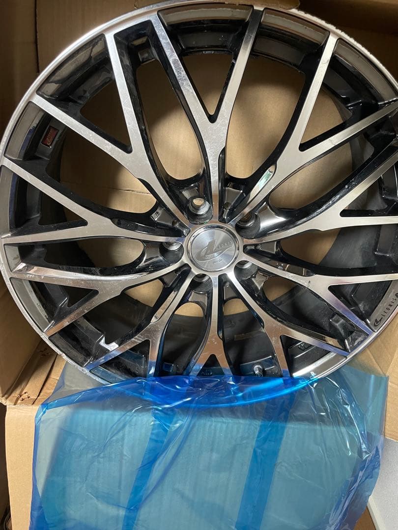 ウェッズ レオニス MX BMC ミラーカット18インチ7j+47 pcd100