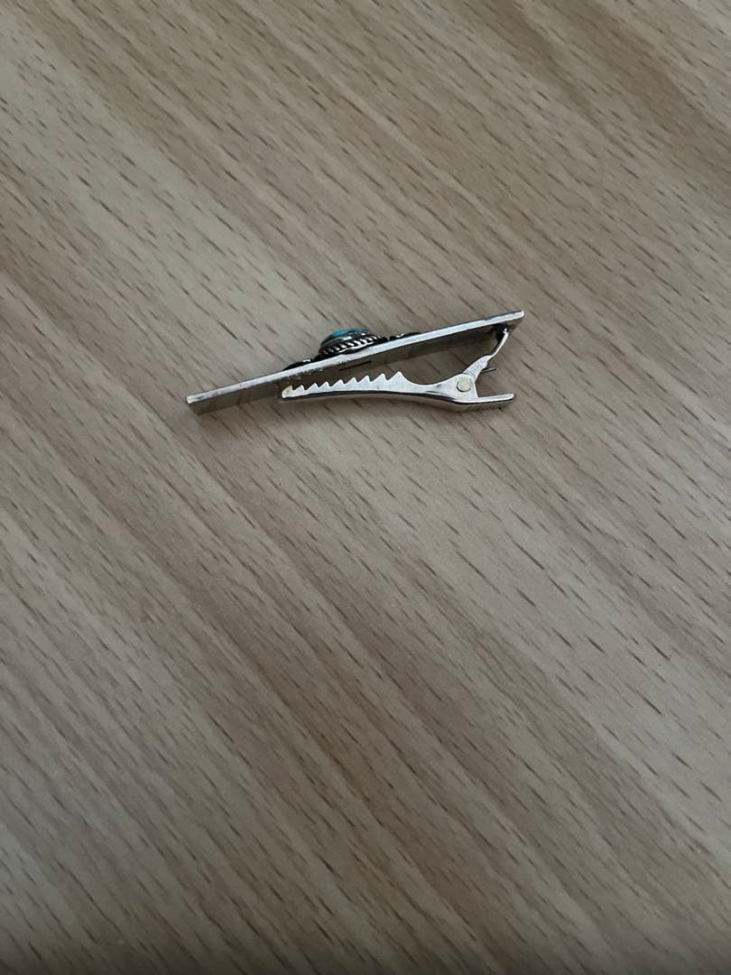 インディアンジュエリー ネクタイピン シルバー ターコイズ ビズビー