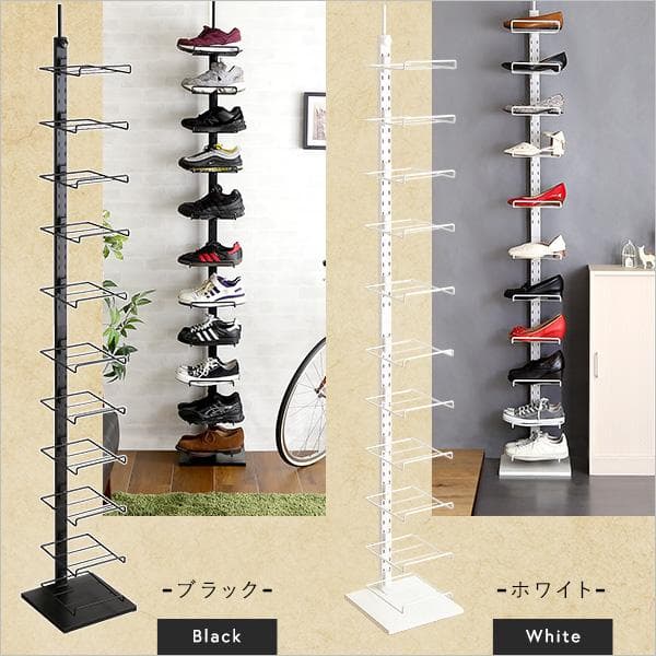 ディスプレイ突っ張りシューズラック