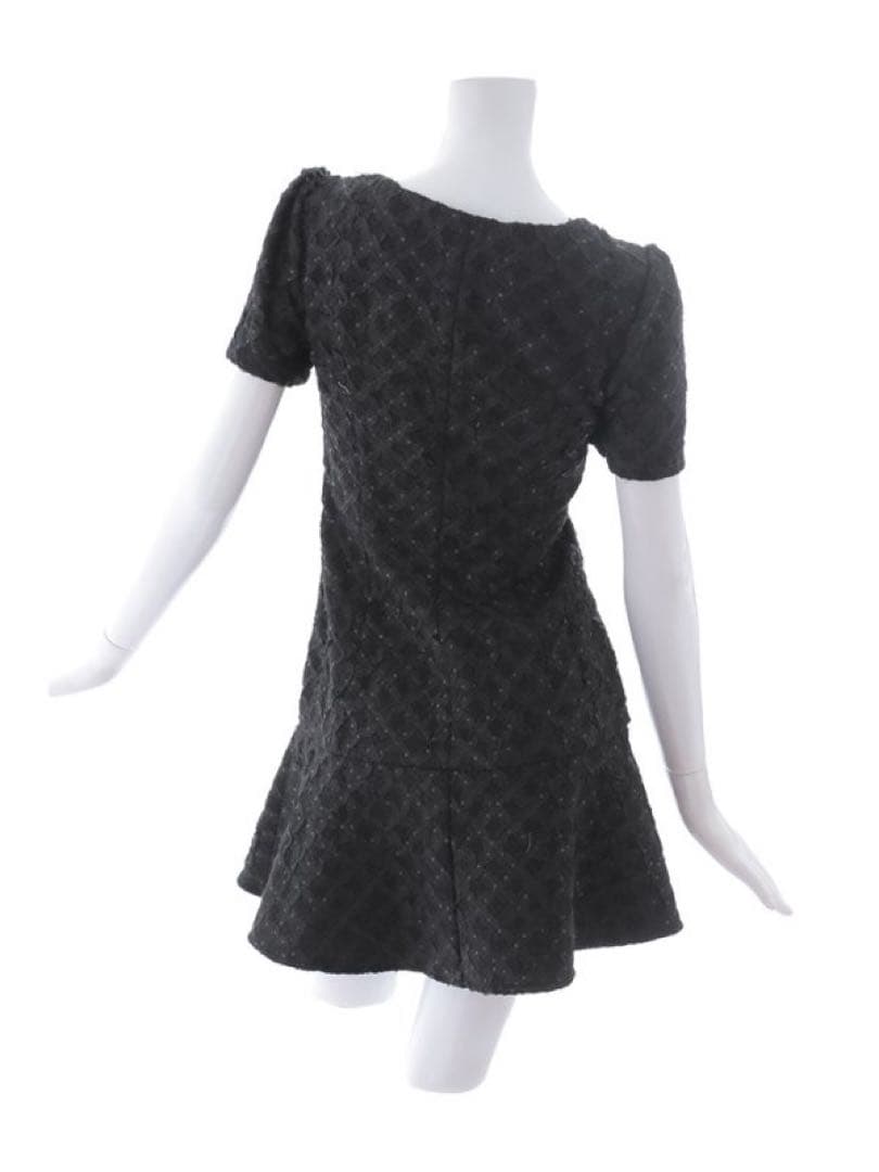 ツイードローライズミニドレス/キャバドレス
