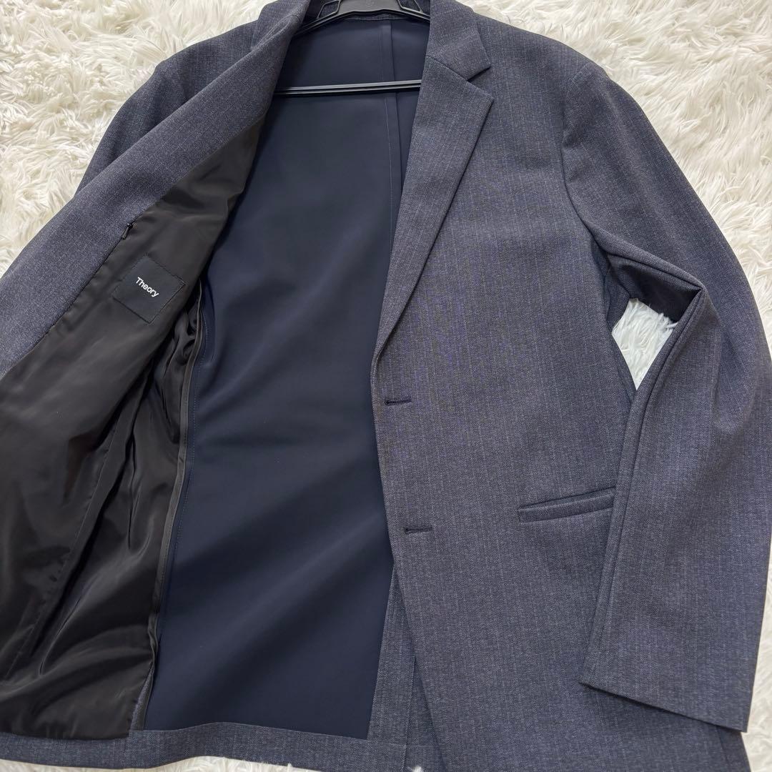 【美品】Theory ナイロンジャージースーツセットアップ　伸縮性　近年モデル
