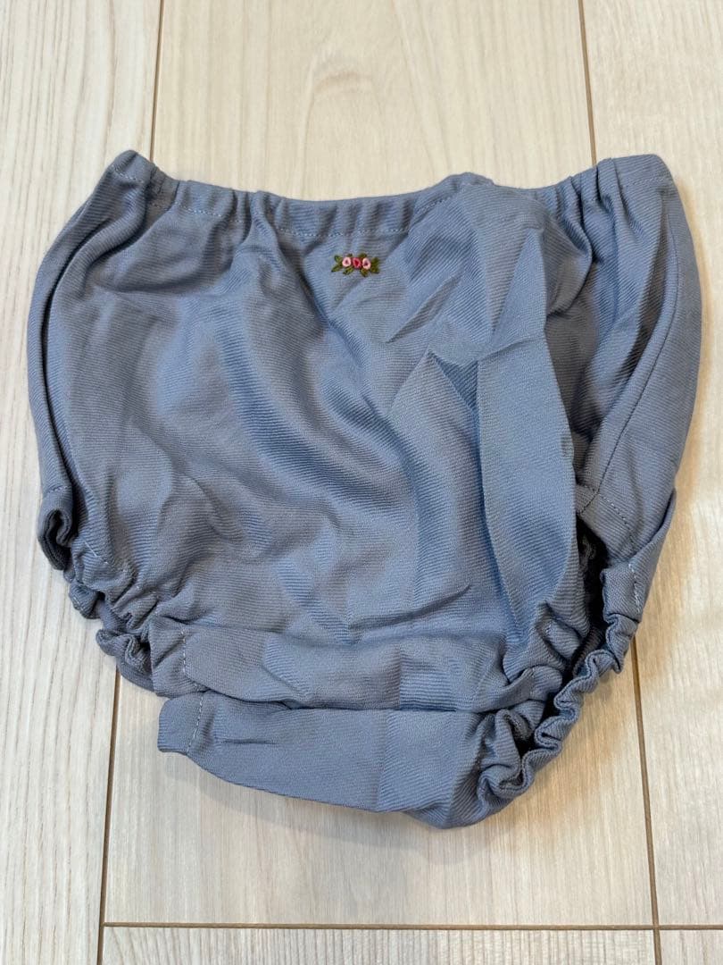 よつば 半袖ワンピース 100 受験 冠婚葬祭　千鳥格子 スモッキング刺繍