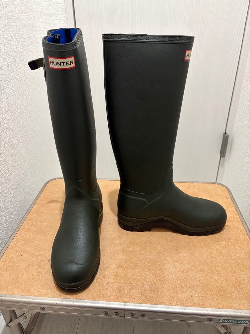26㎝☆新品HUNTERレインブーツUK7 ハンター長靴 LANDE ROVER