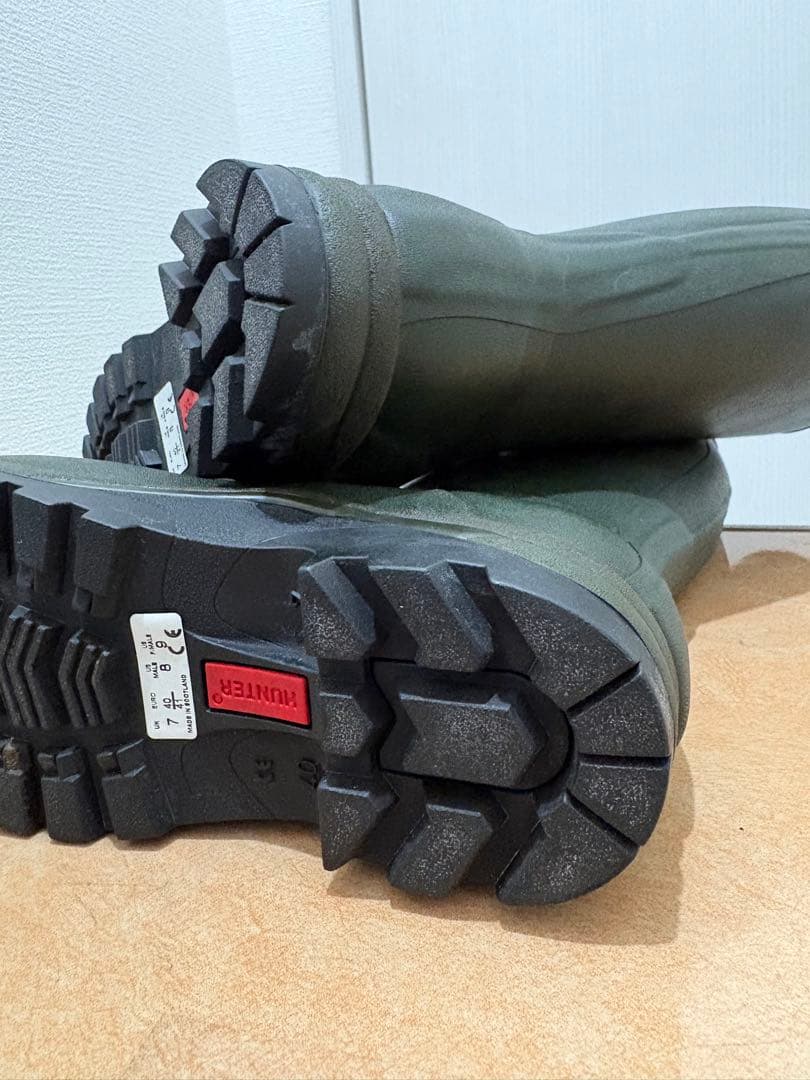 26㎝☆新品HUNTERレインブーツUK7 ハンター長靴 LANDE ROVER