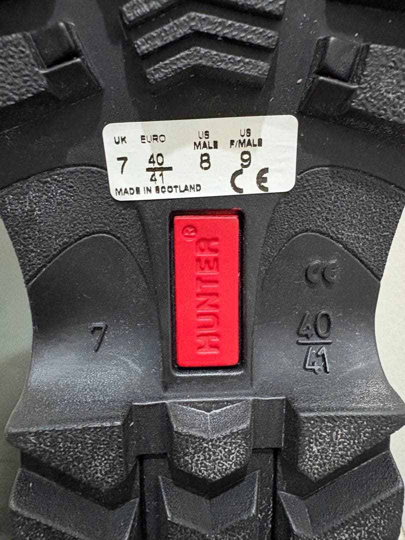 26㎝☆新品HUNTERレインブーツUK7 ハンター長靴 LANDE ROVER