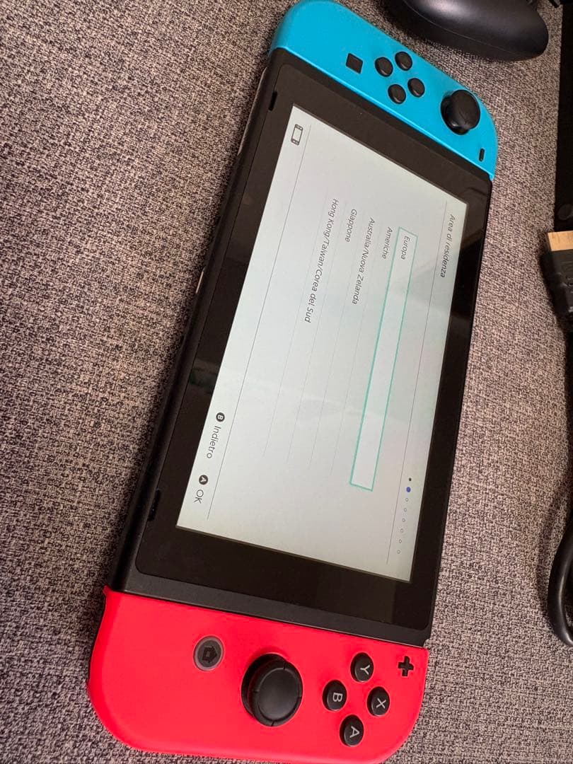 【ジャンク品】Nintendo Switch 本体 赤/青 ドック付き