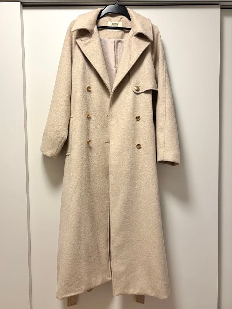 poláura ポローラ MANY WAYウールロングトレンチコート