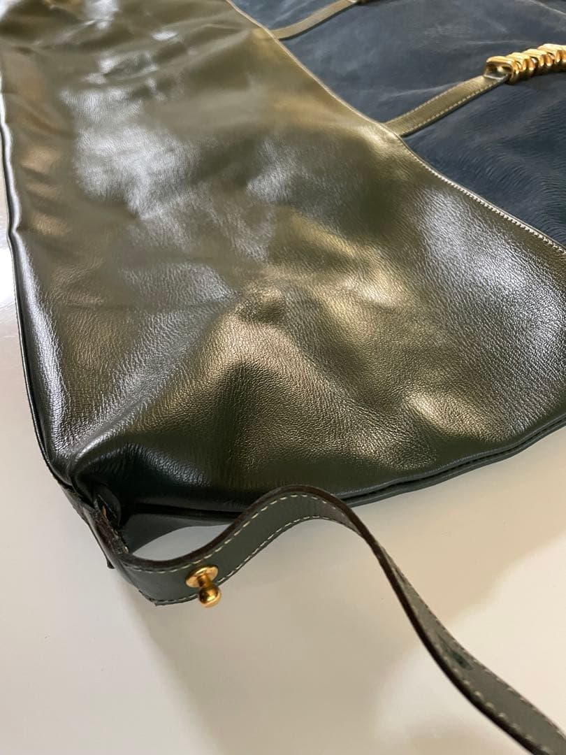 LOEWE ボストンバッグ 青・緑