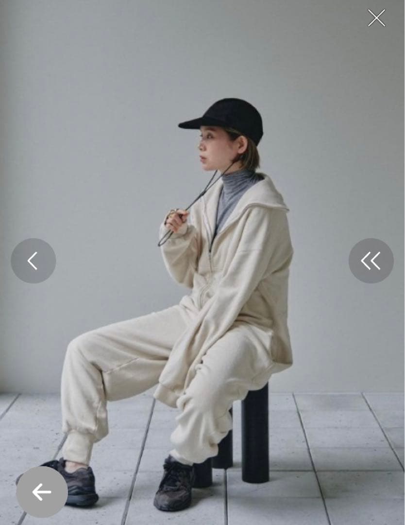 TODAYFUL スウェットジップコンビネゾン