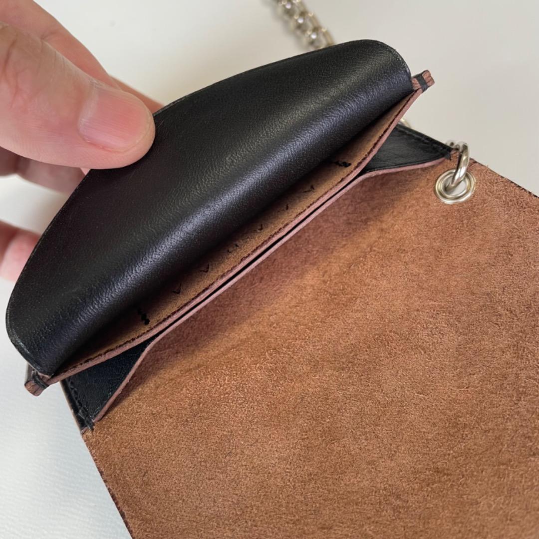 ご注文品　ミニトラッカーウォレット　ロウ付けチェーンセット　ホースハイドレザー