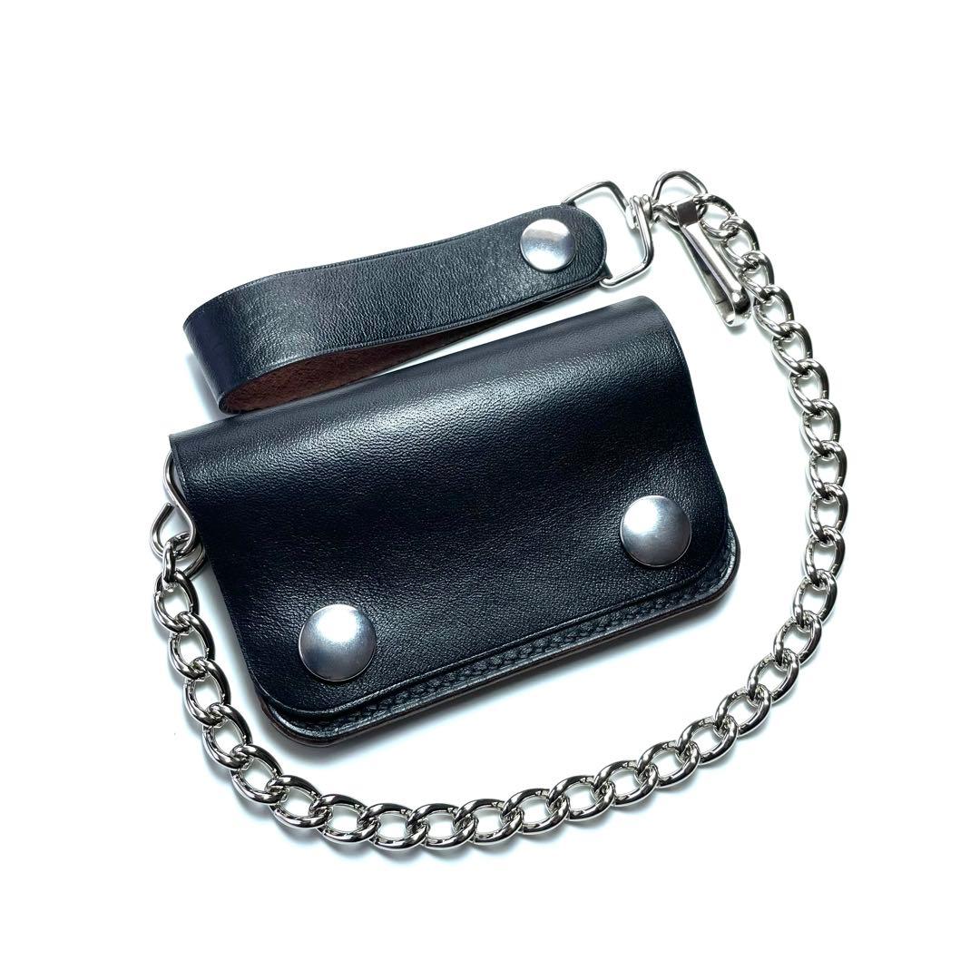 ご注文品　ミニトラッカーウォレット　ロウ付けチェーンセット　ホースハイドレザー