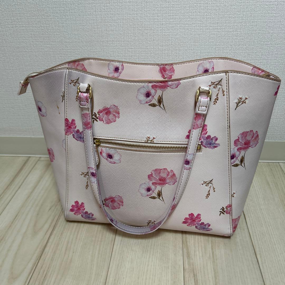 ミッシュマッシュ 花柄バッグ ピンク系