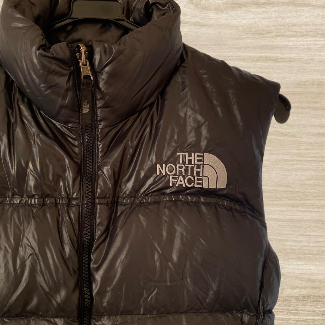 美品 THE NORTH FACE ダウンベスト ナイロン ブラック L 700