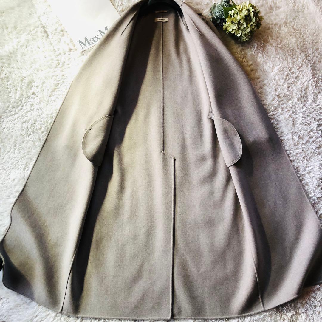 42大きめ✨未使用 現行マックスマーラ コート クチートアマーノグレージュ