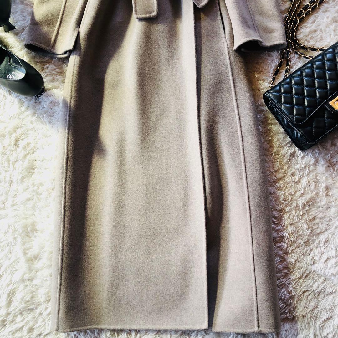 42大きめ✨未使用 現行マックスマーラ コート クチートアマーノグレージュ