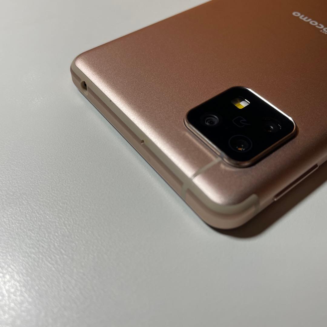 中古美品AQUOS sense4 SH-41Aスマートフォン本体ライトカッパー