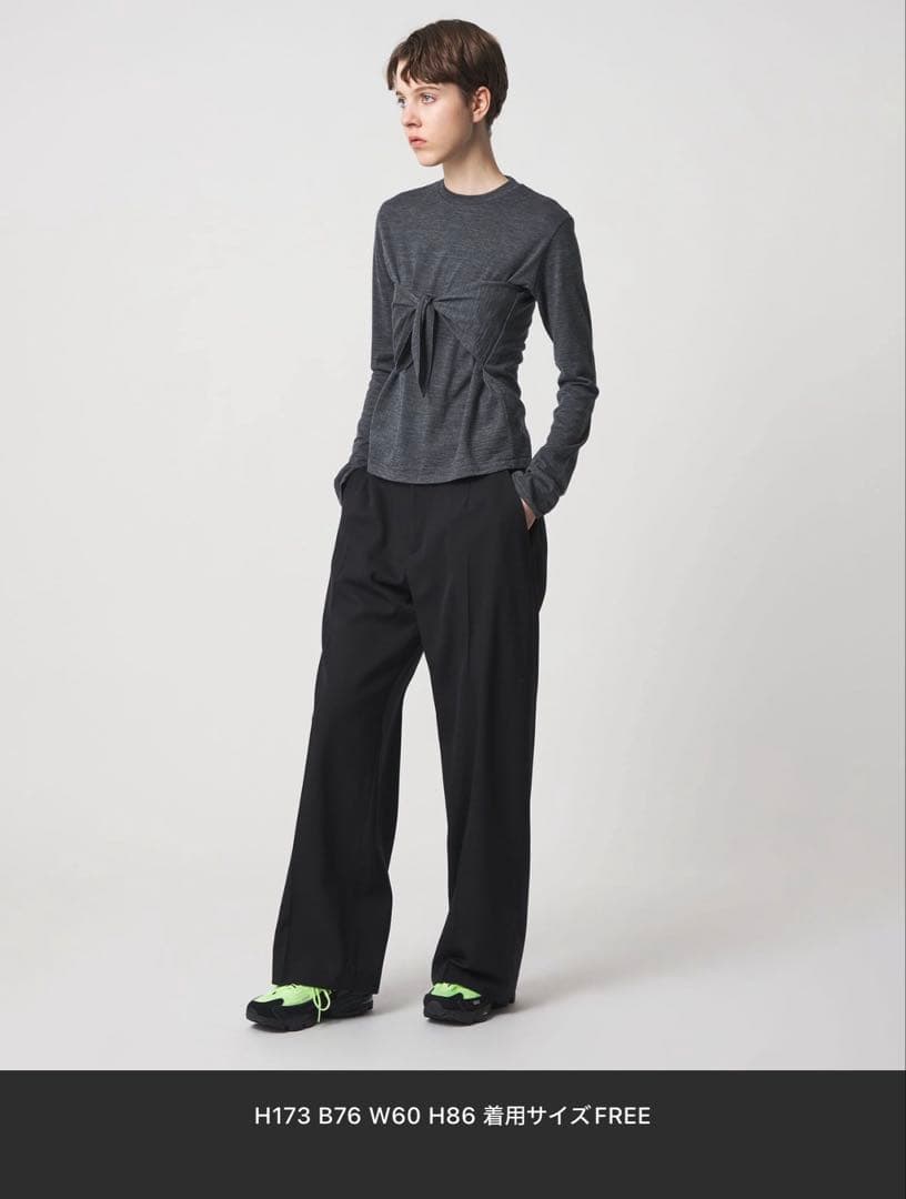 ＜6(ROKU)＞ビスチェ トップス グレー