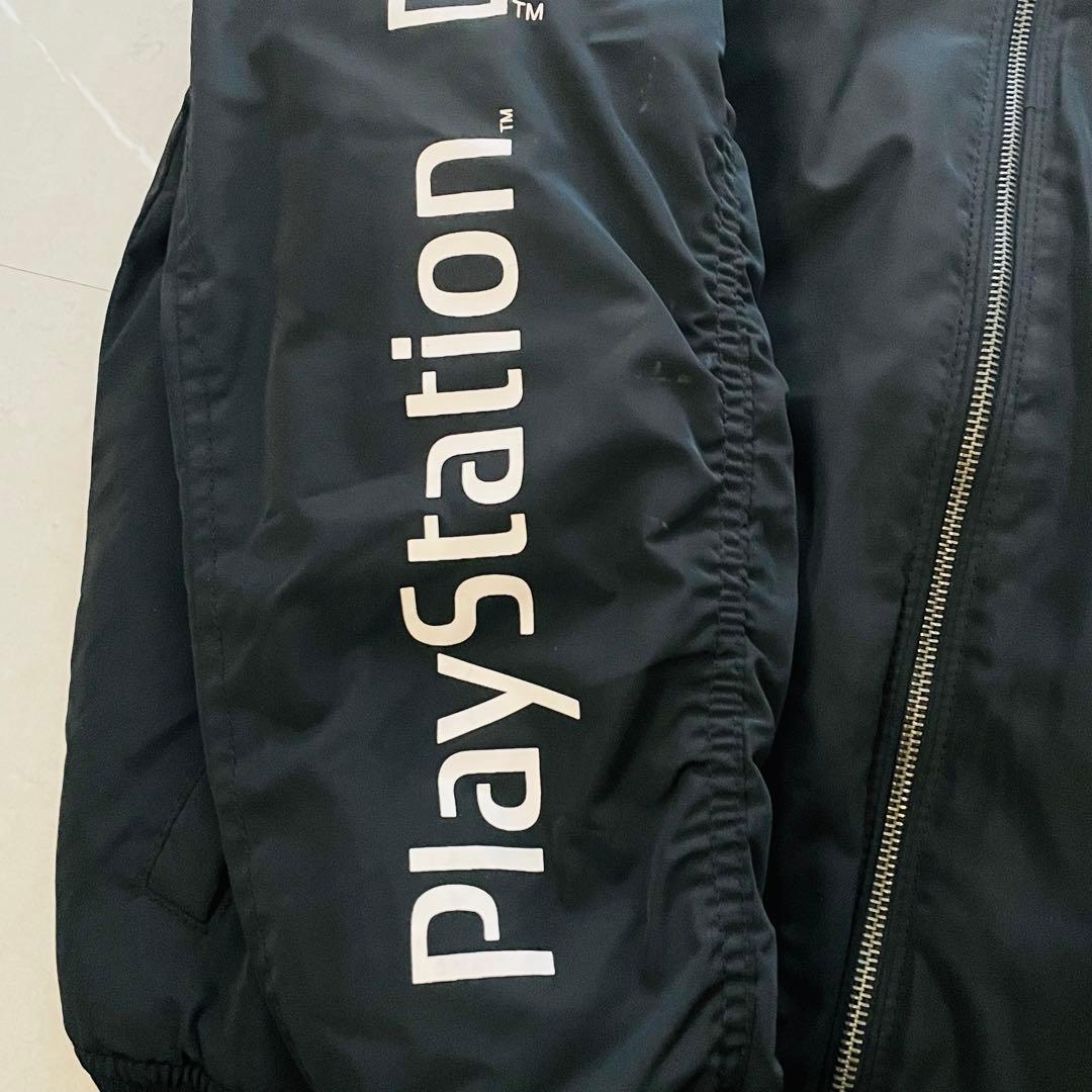 PULL&BEAR プレイステーション　胸元刺繍　 MA-1 ブラック　M