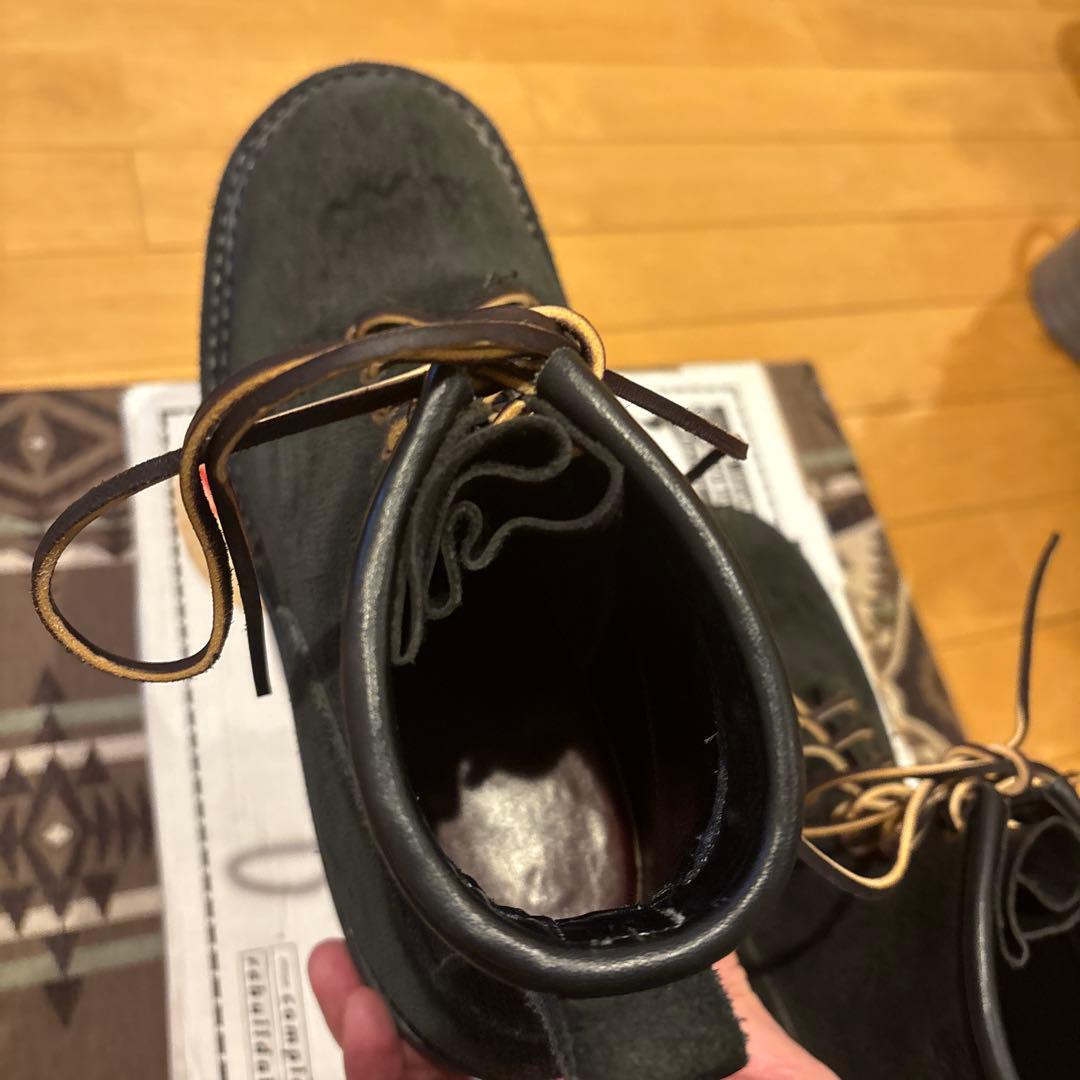 ブラックスエードワークブーツ サイズ9