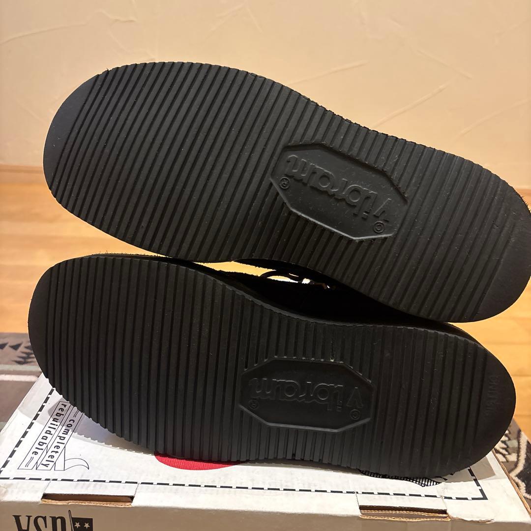 ブラックスエードワークブーツ サイズ9