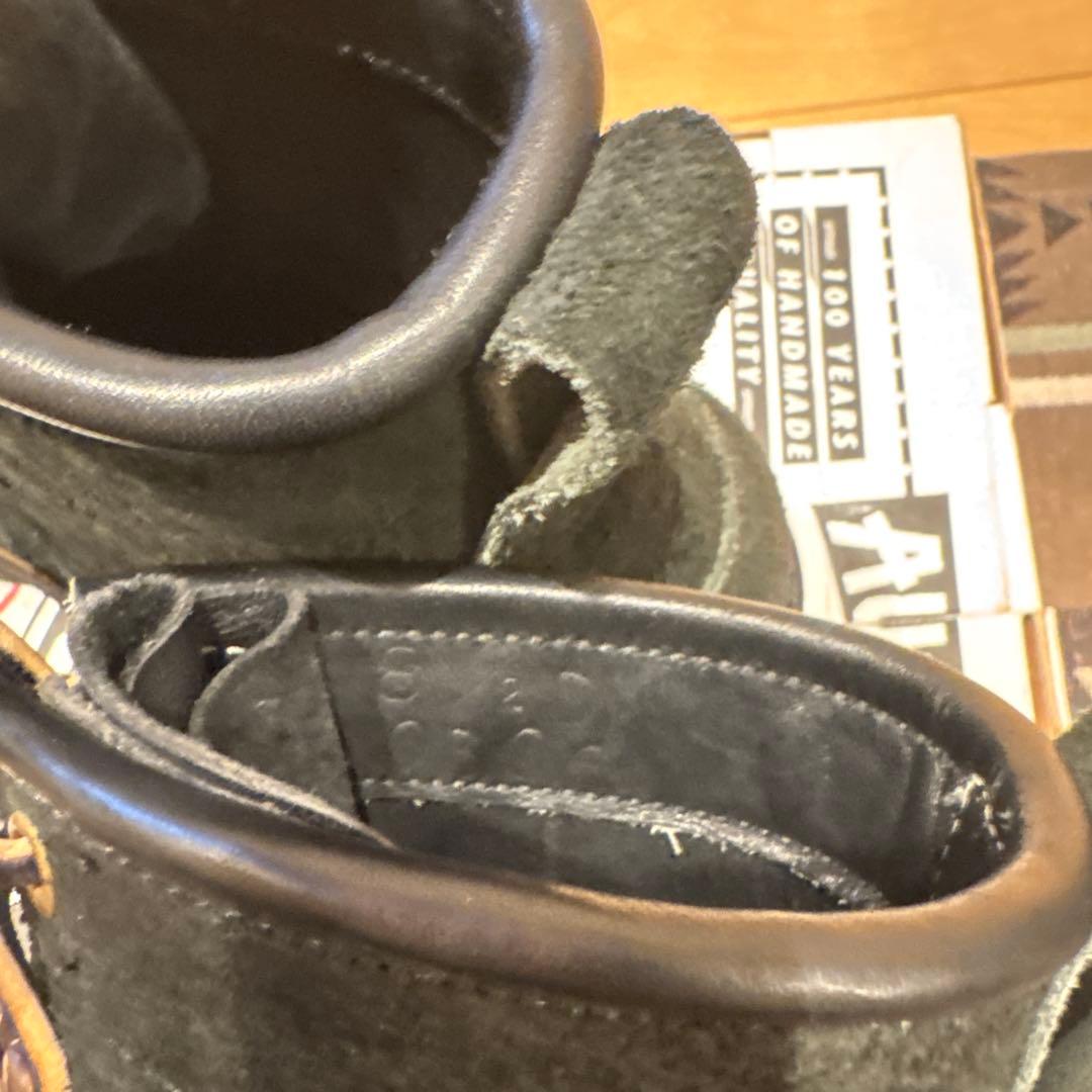ブラックスエードワークブーツ サイズ9