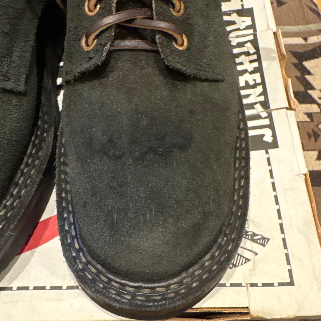 ブラックスエードワークブーツ サイズ9