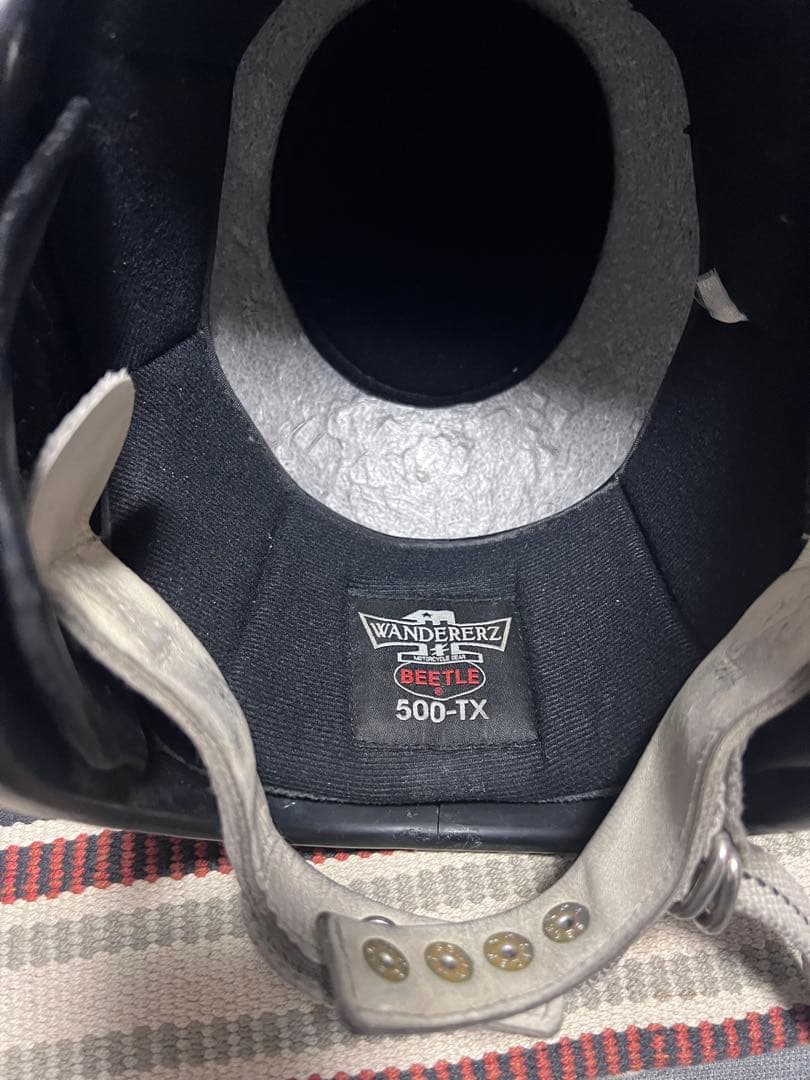 オーシャンビートル　500TX エイジングペイント　白レザー　ダブルストラップ