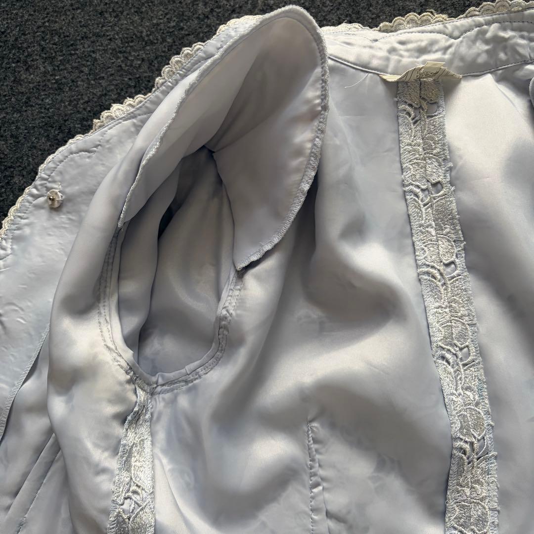 【極美品✨】東京ソワール ソワールドルチェ 総レース ノーカラージャケット高級M