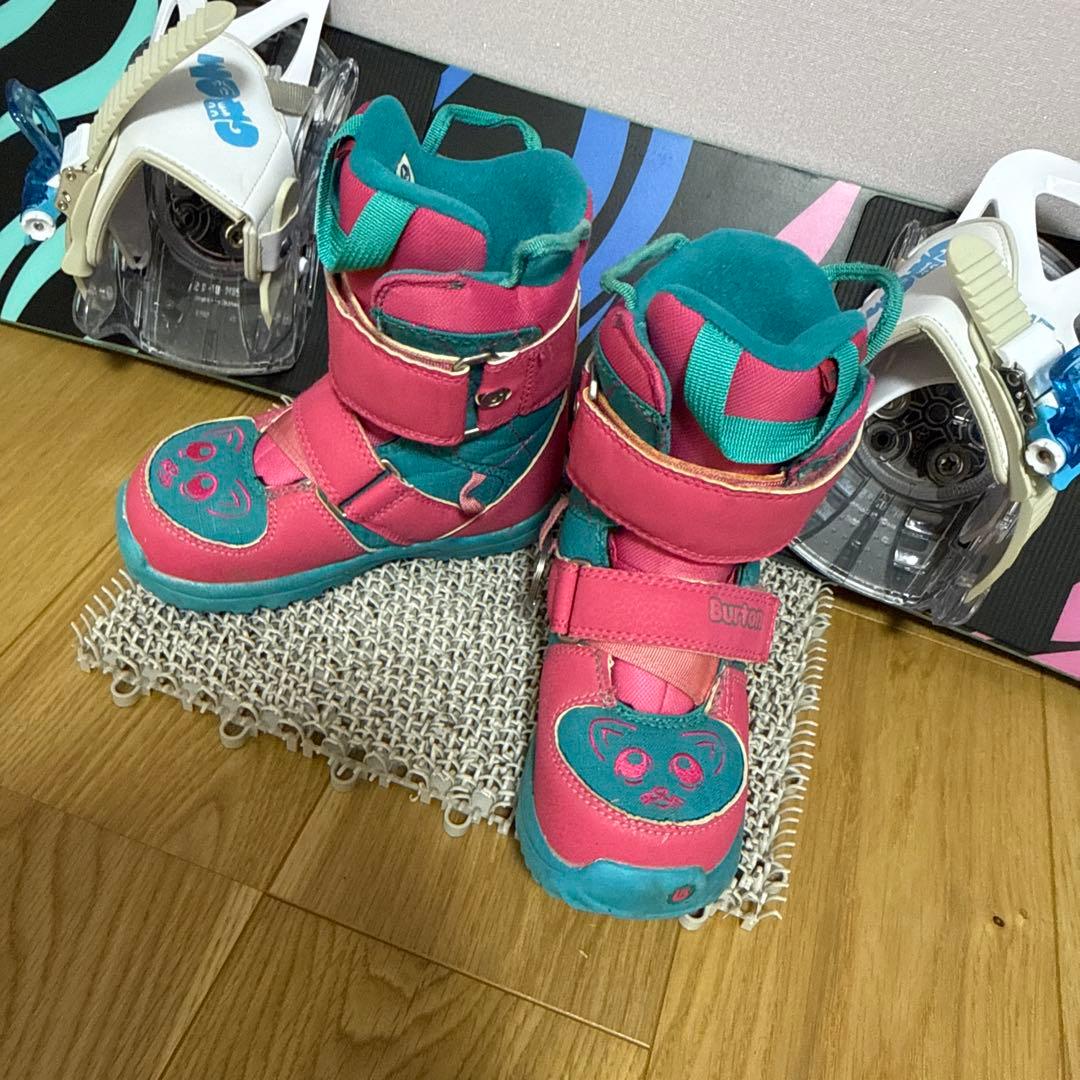 バートンのキッズスノーボード　100センチセット