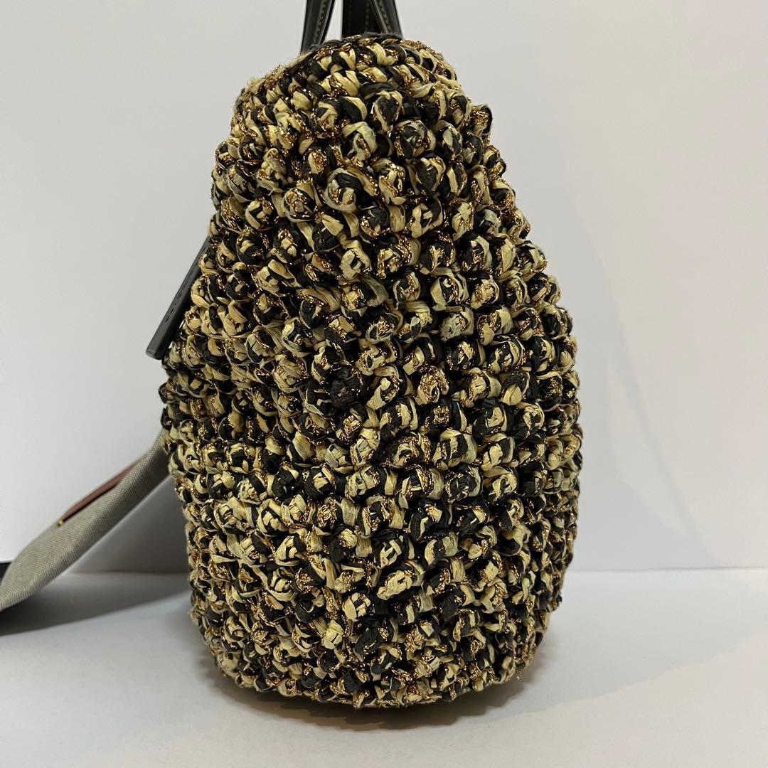 美品【23SS】完売品 COACH コーチ かごバッグ ストロースモールトート