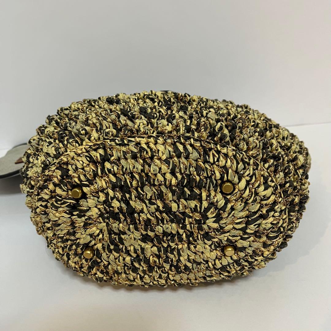 美品【23SS】完売品 COACH コーチ かごバッグ ストロースモールトート