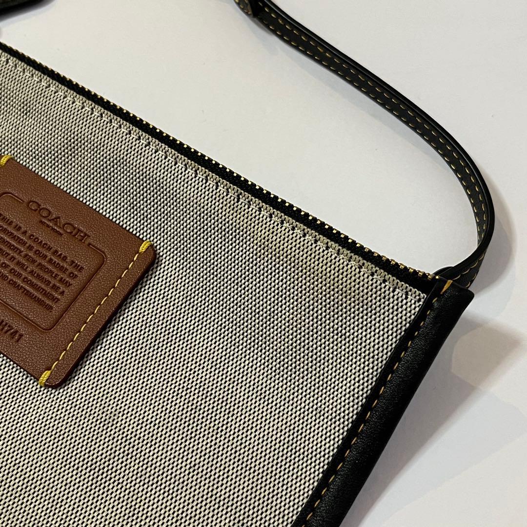 美品【23SS】完売品 COACH コーチ かごバッグ ストロースモールトート