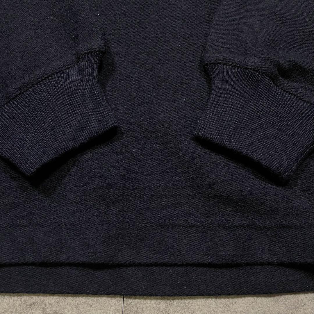 90s ジバンシィGIVENCHY PARIS クレスト刺繍 ラガー スウェット