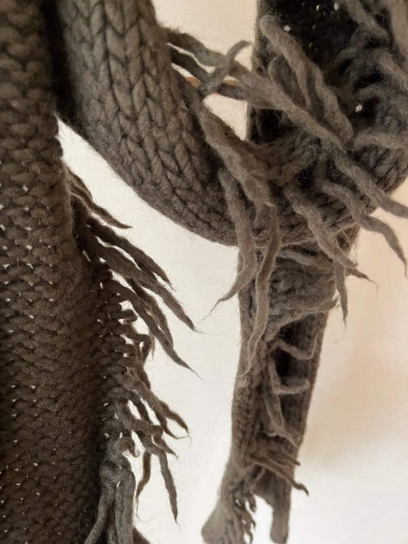 DRIES VAN NOTEN ニットロングマフラー　ドリスヴァンノッテン