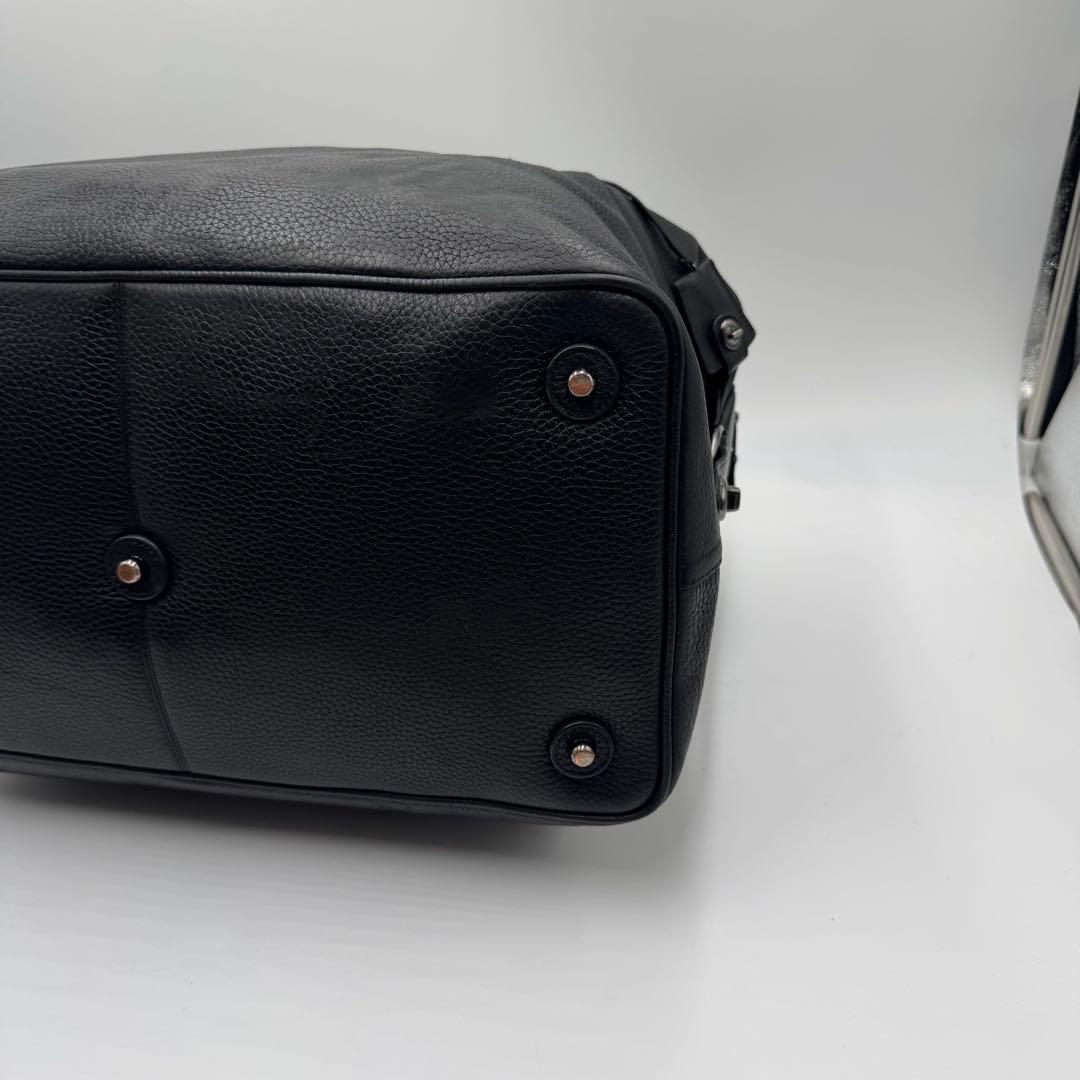 極美品✨コーチ ボストンバッグ 2way ターンロック 旅行 レザー ブラック