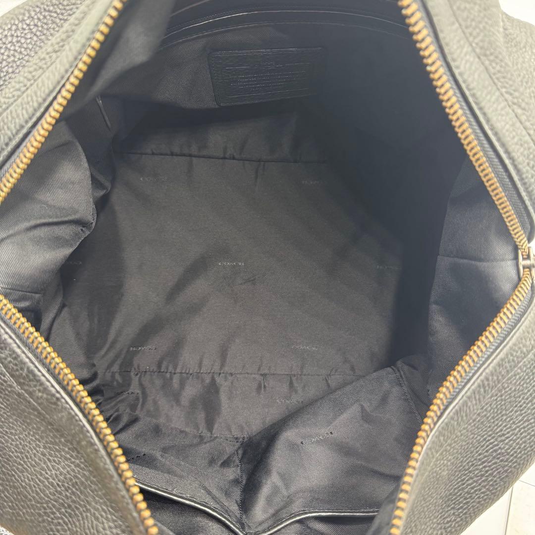 極美品✨コーチ ボストンバッグ 2way ターンロック 旅行 レザー ブラック