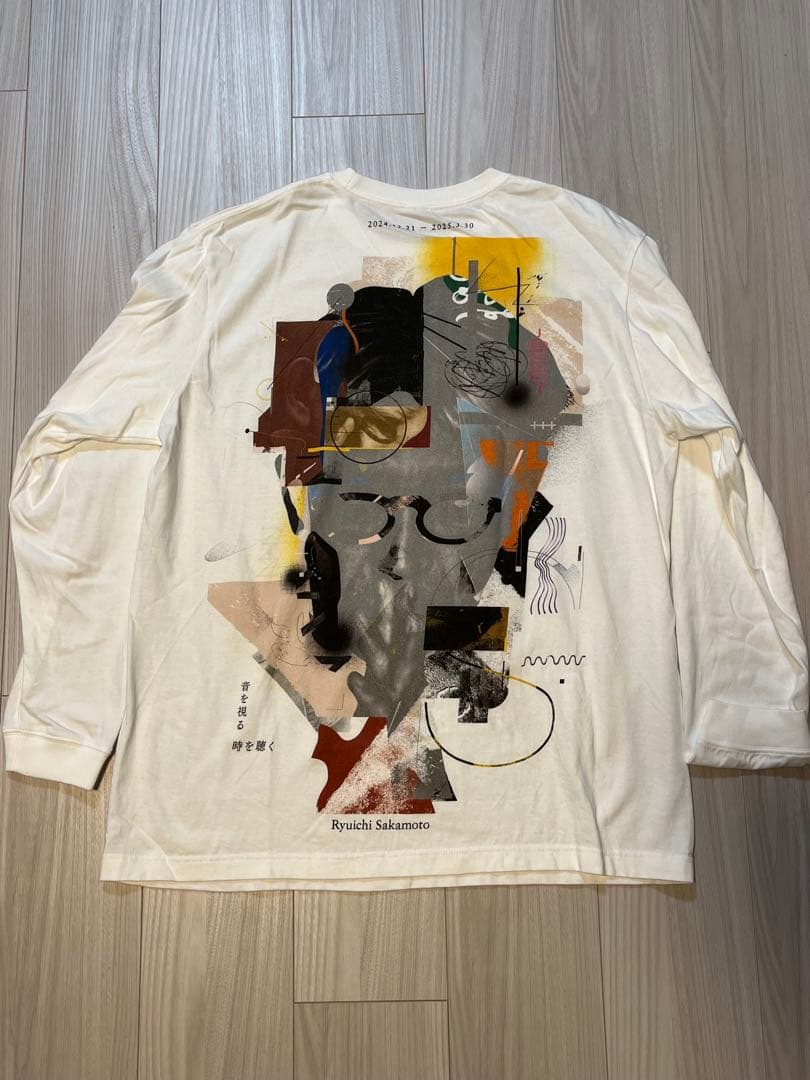 【極美品】坂本龍一 展覧会『音を視る、時を聴く』限定 ロングT XL