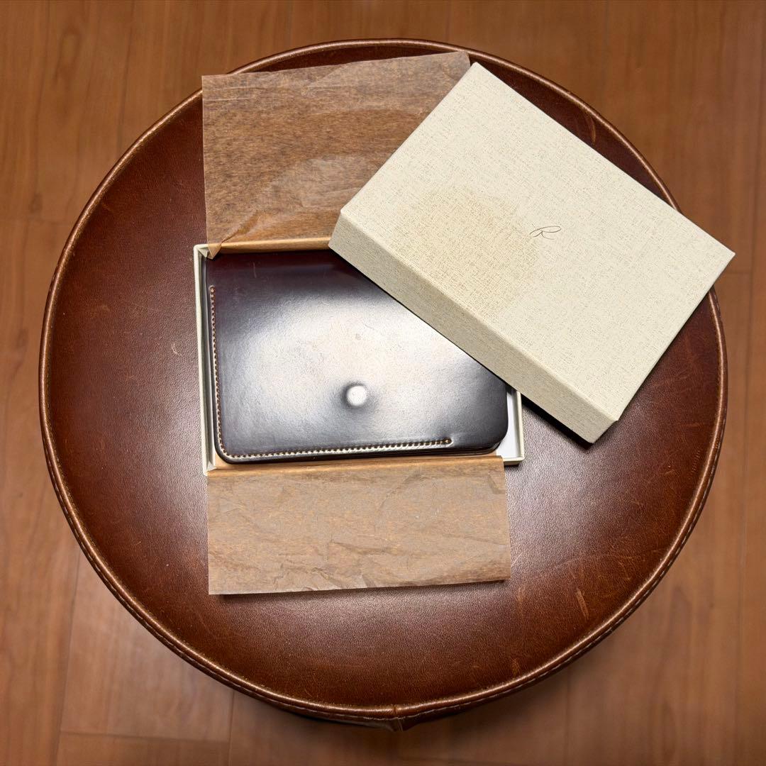 初期ロット forme short wallet コードバン バーガンディ