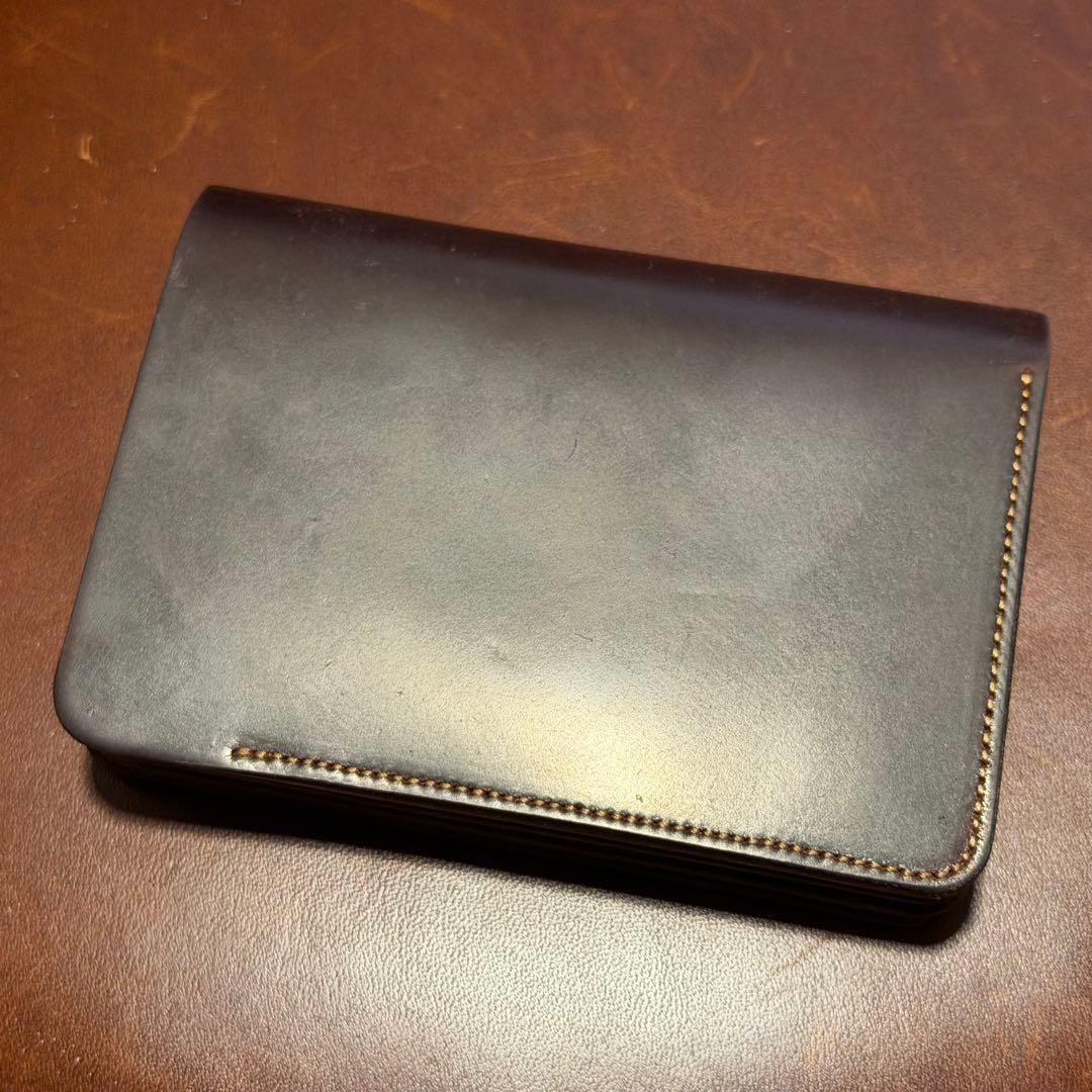 初期ロット forme short wallet コードバン バーガンディ