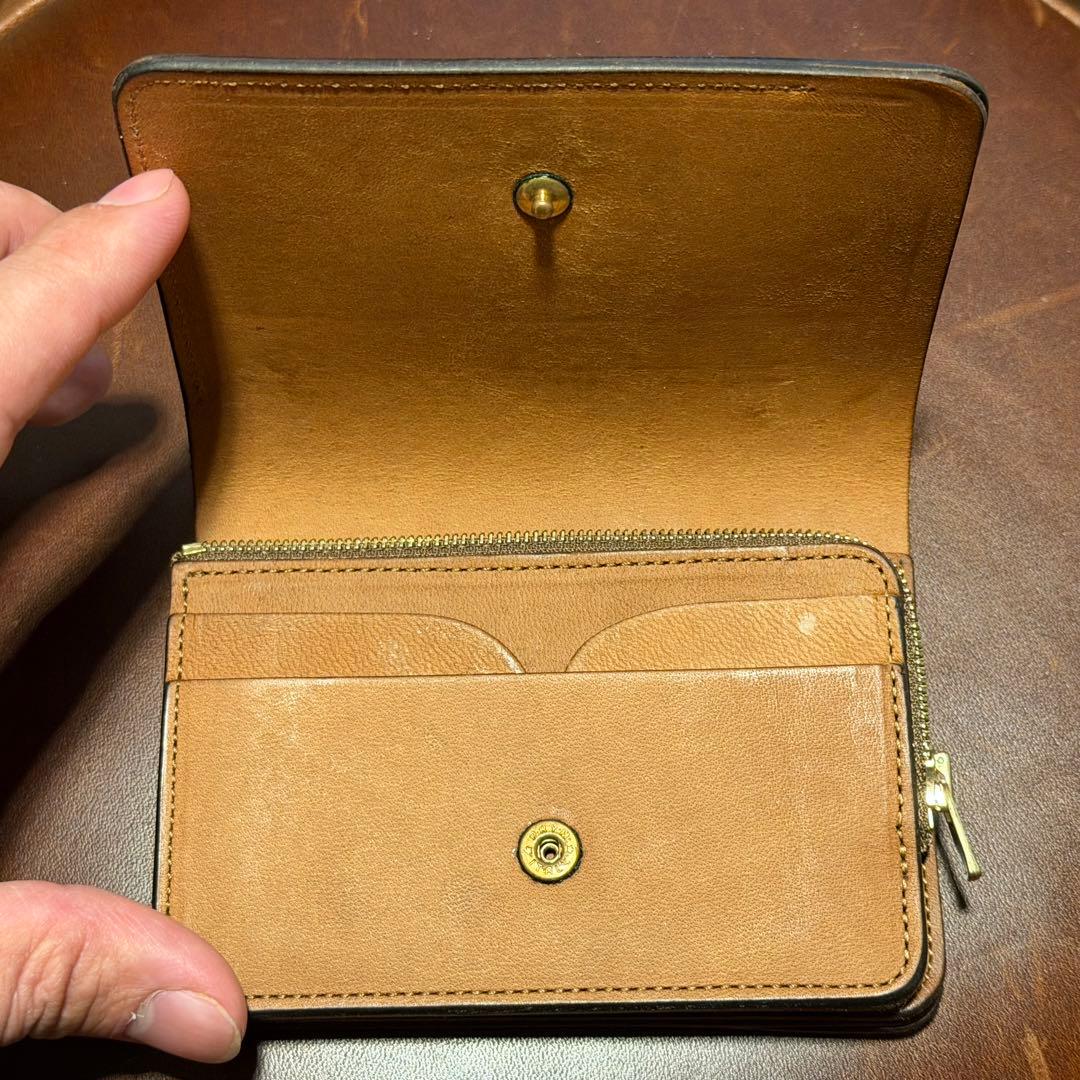 初期ロット forme short wallet コードバン バーガンディ