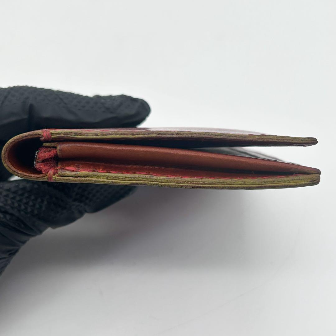 美品✨HENRY CUIR 二つ折り財布 ブラウン ビンテージ