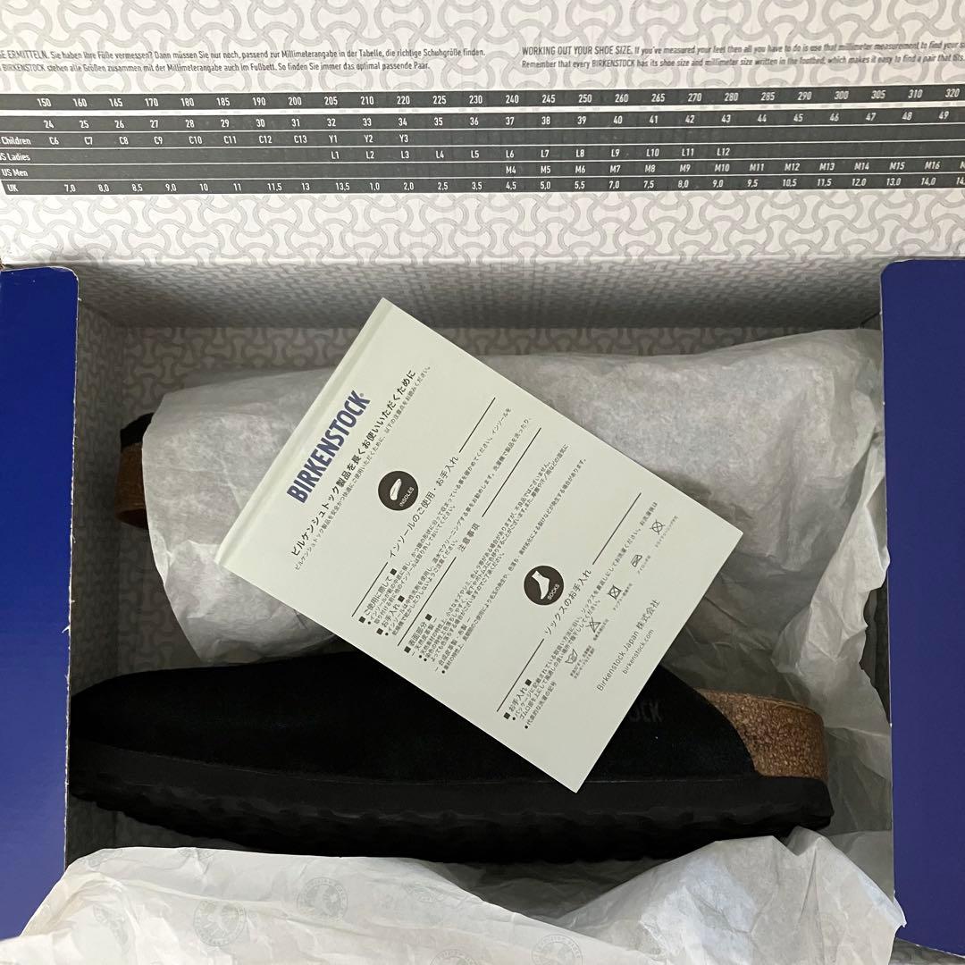 新品・正規品 ビルケンシュトック ボストン メンズ ナロー黒 40 26