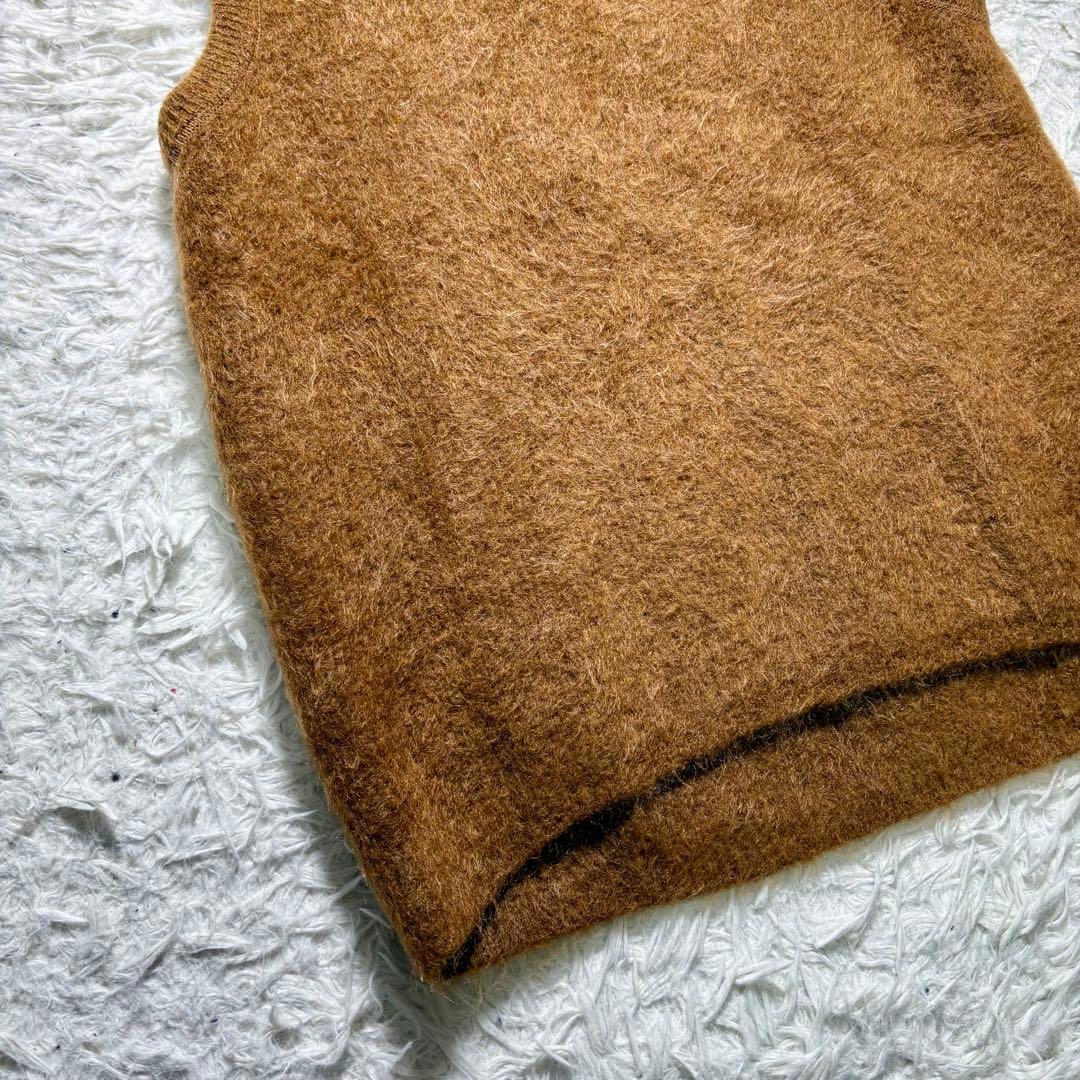 【極美品】unfil stretch superkid mohair vest