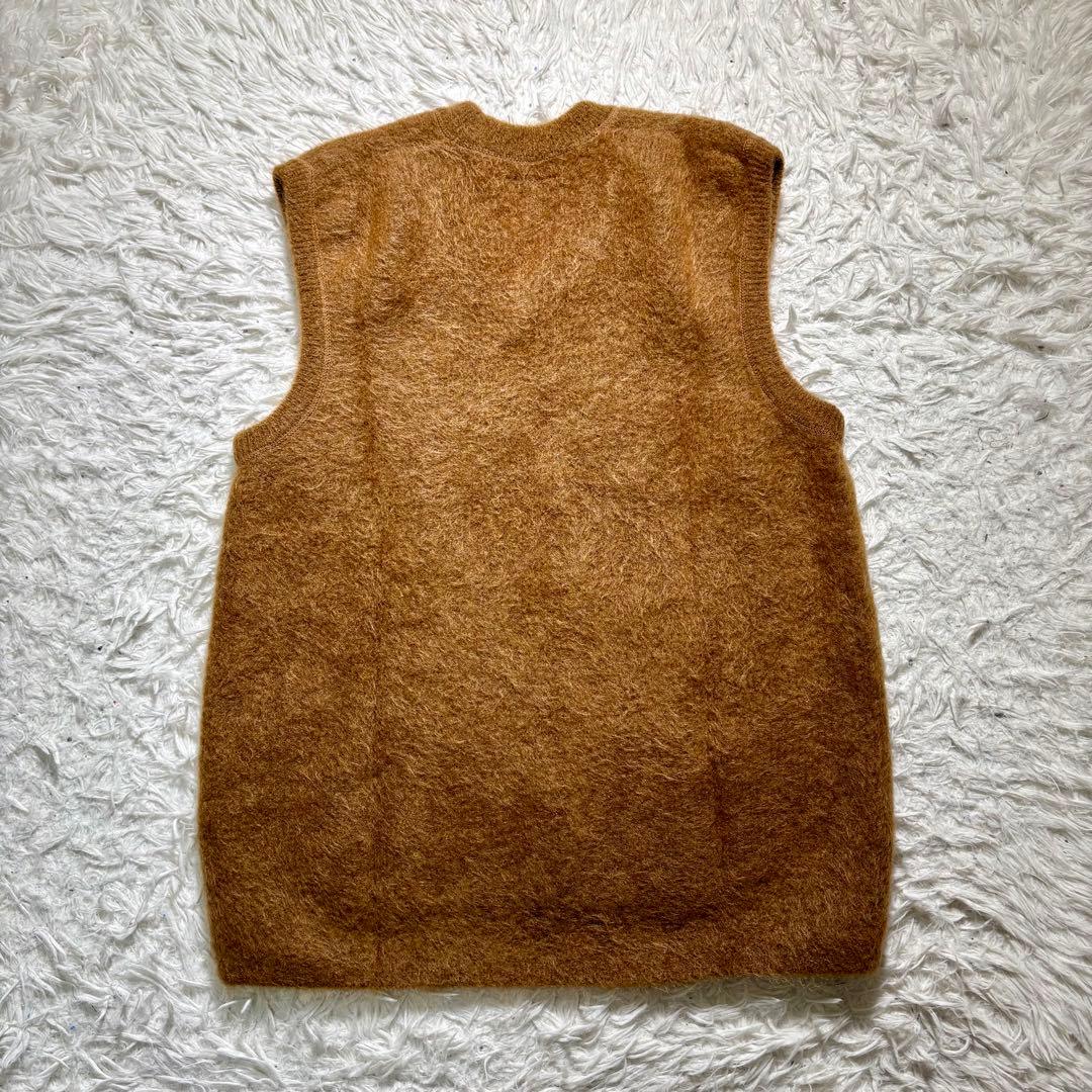 【極美品】unfil stretch superkid mohair vest